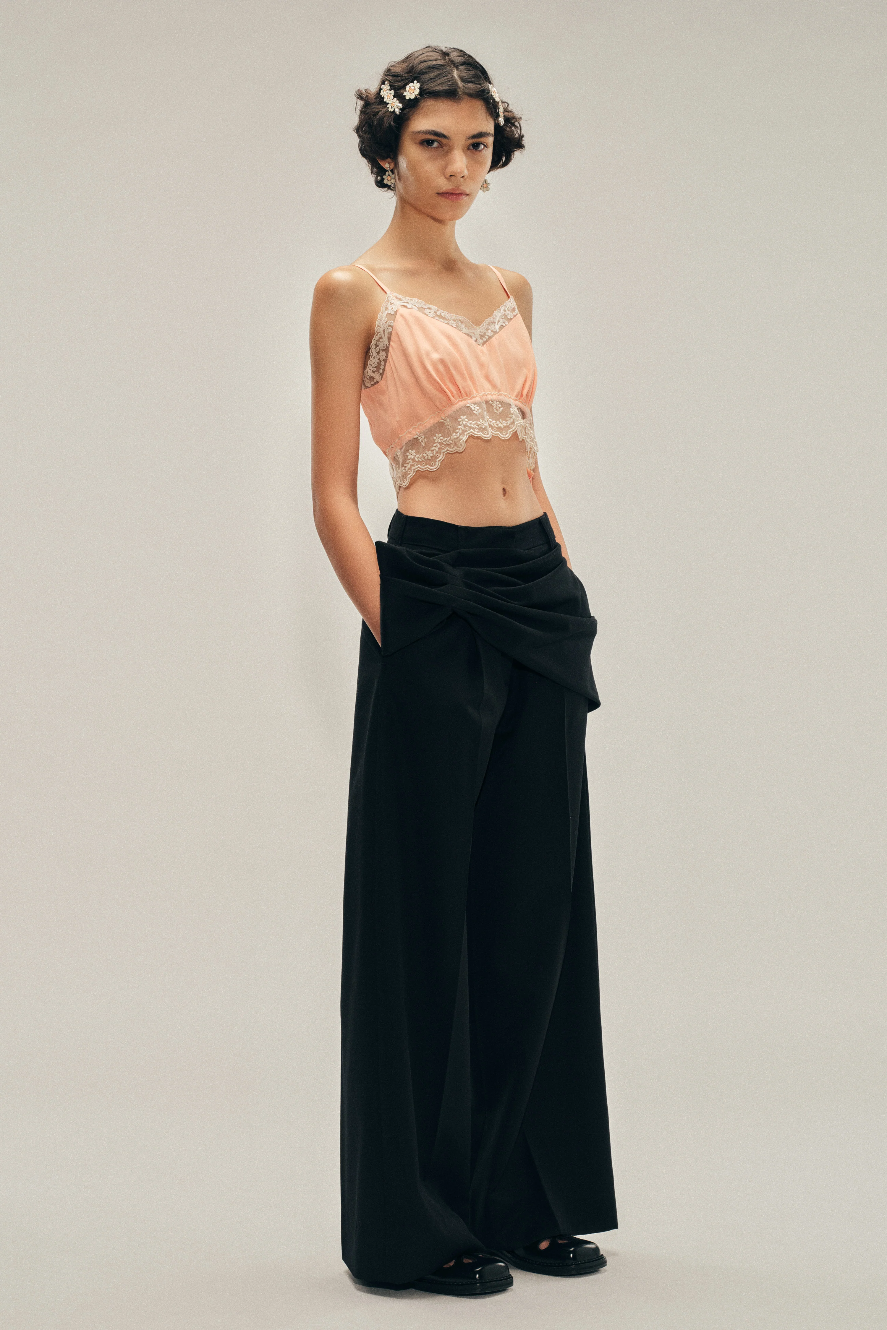 Lace Trim Negligee Bralette - Image 3