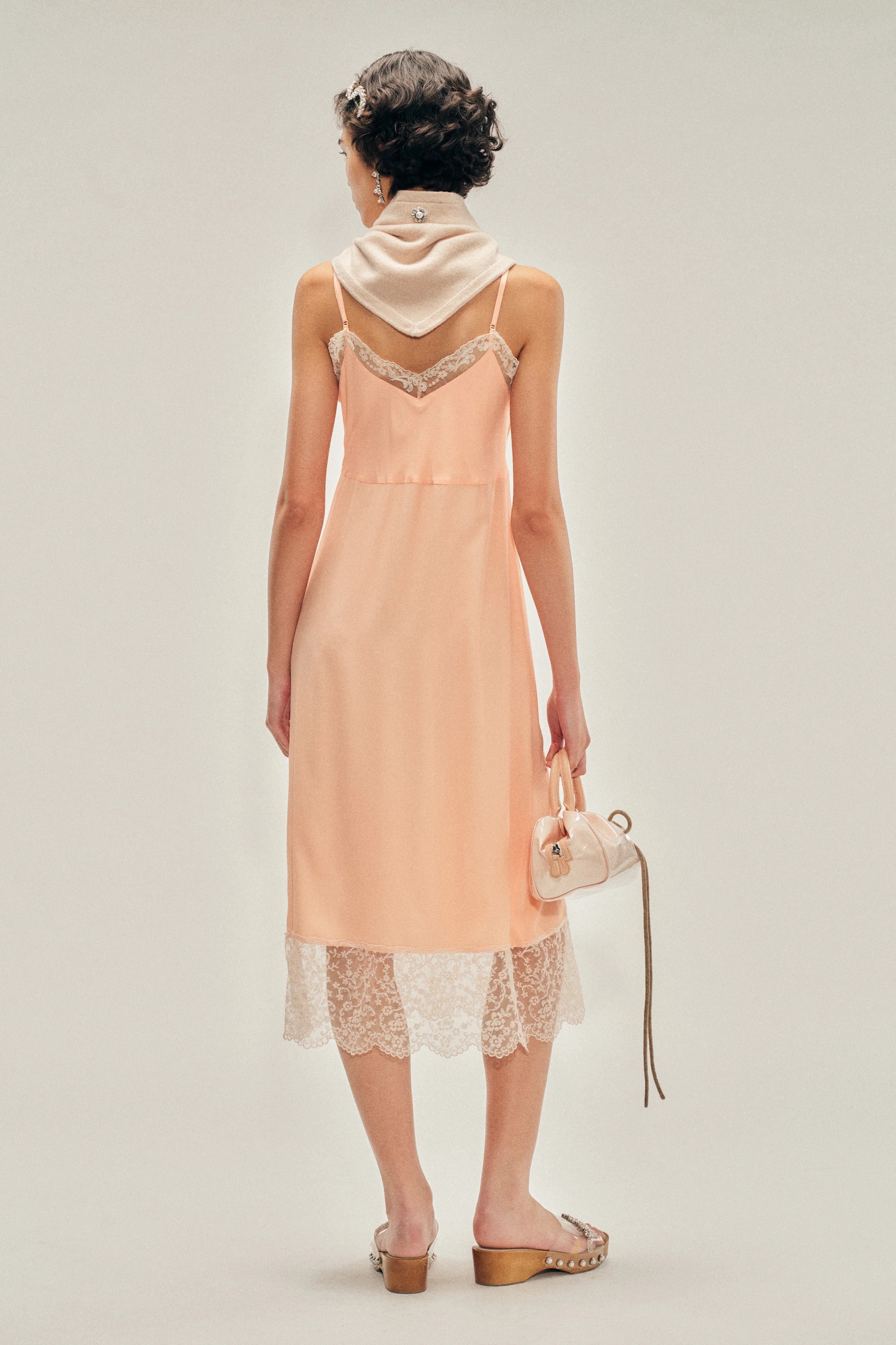 Lace Trim Slip Dress - Image 3