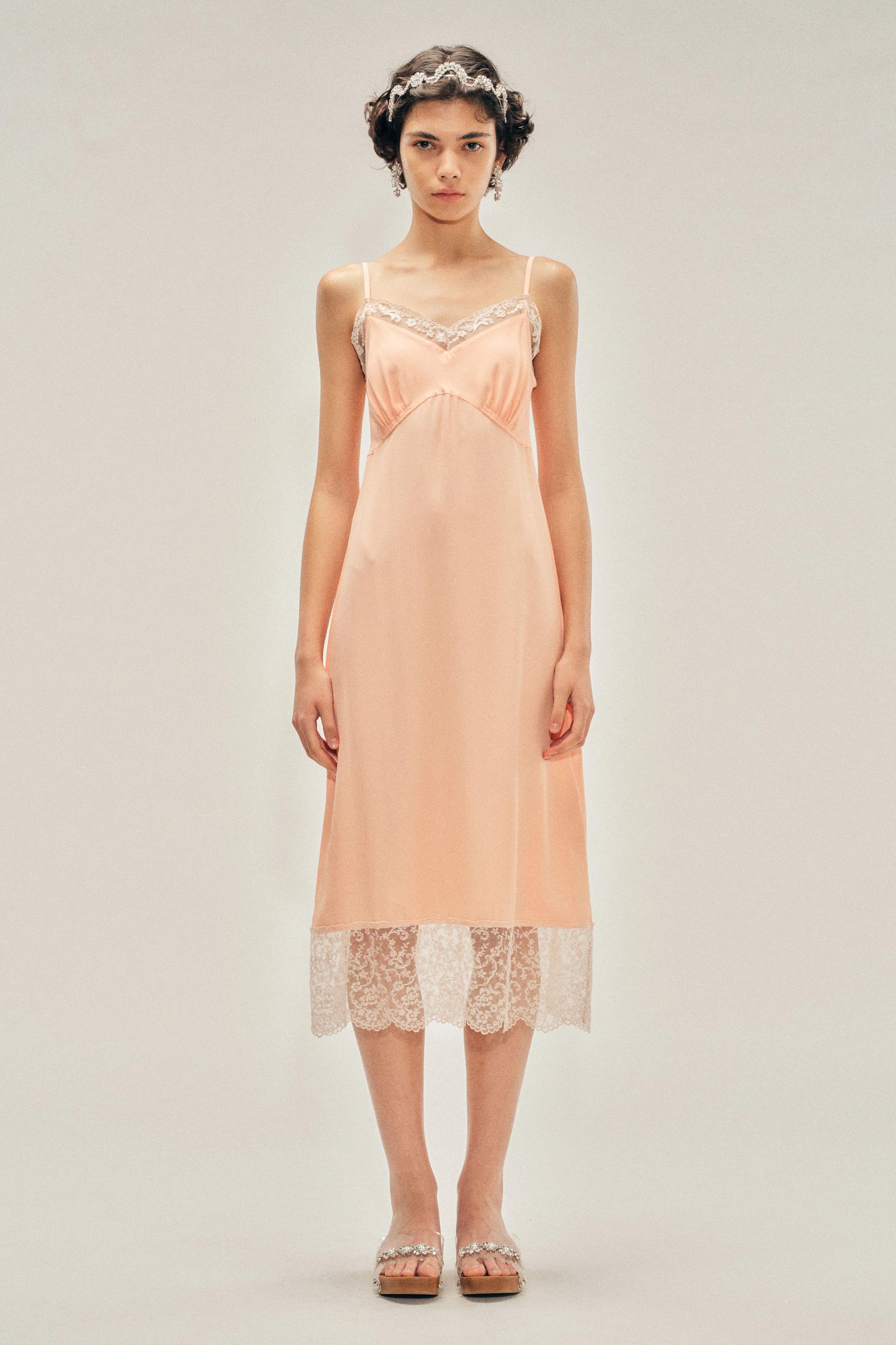Lace Trim Slip Dress - Image 4
