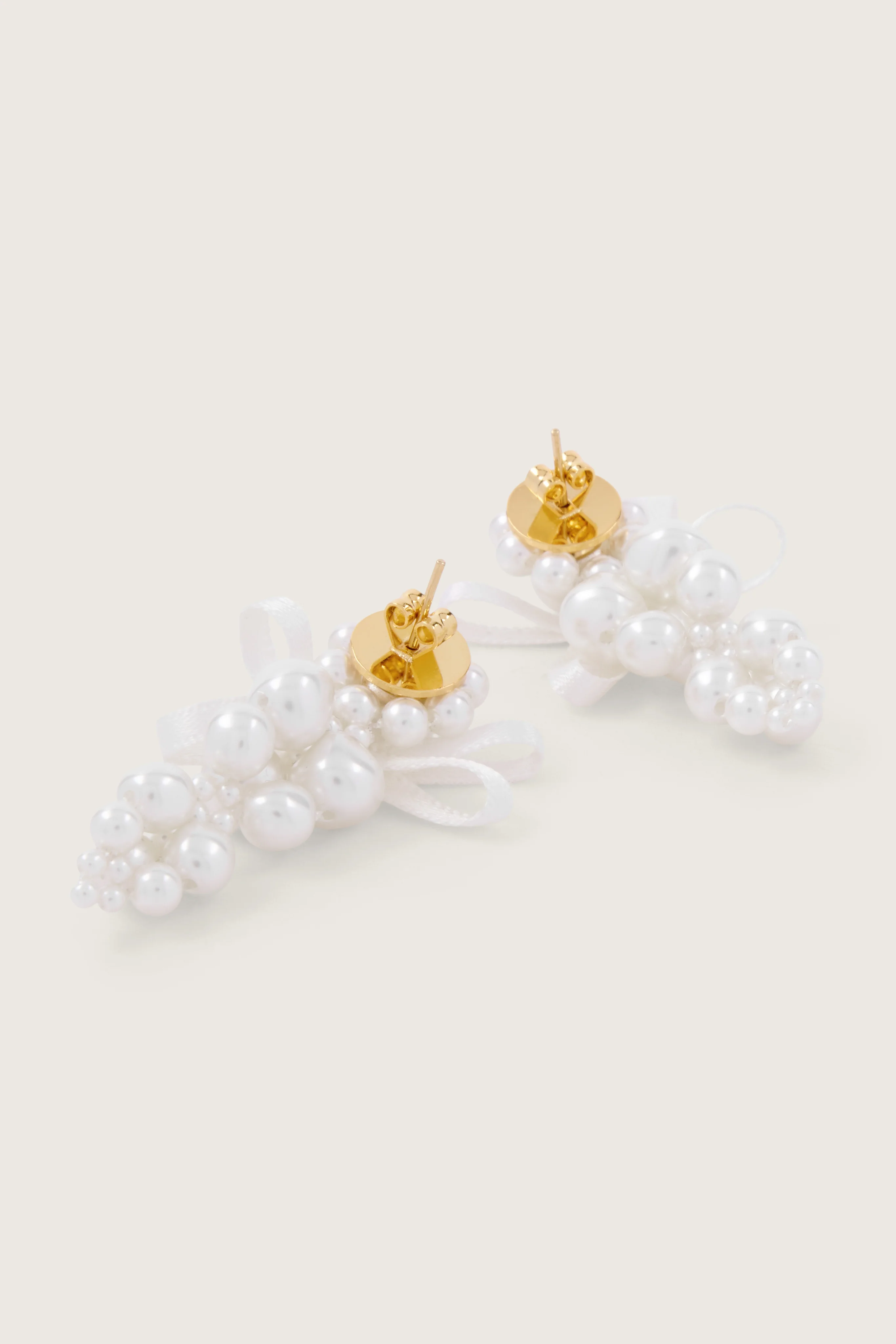 Petite Bow Cluster Earrings - Image 3